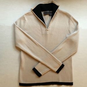 Relativity Front Zip Turtleneck Sweater